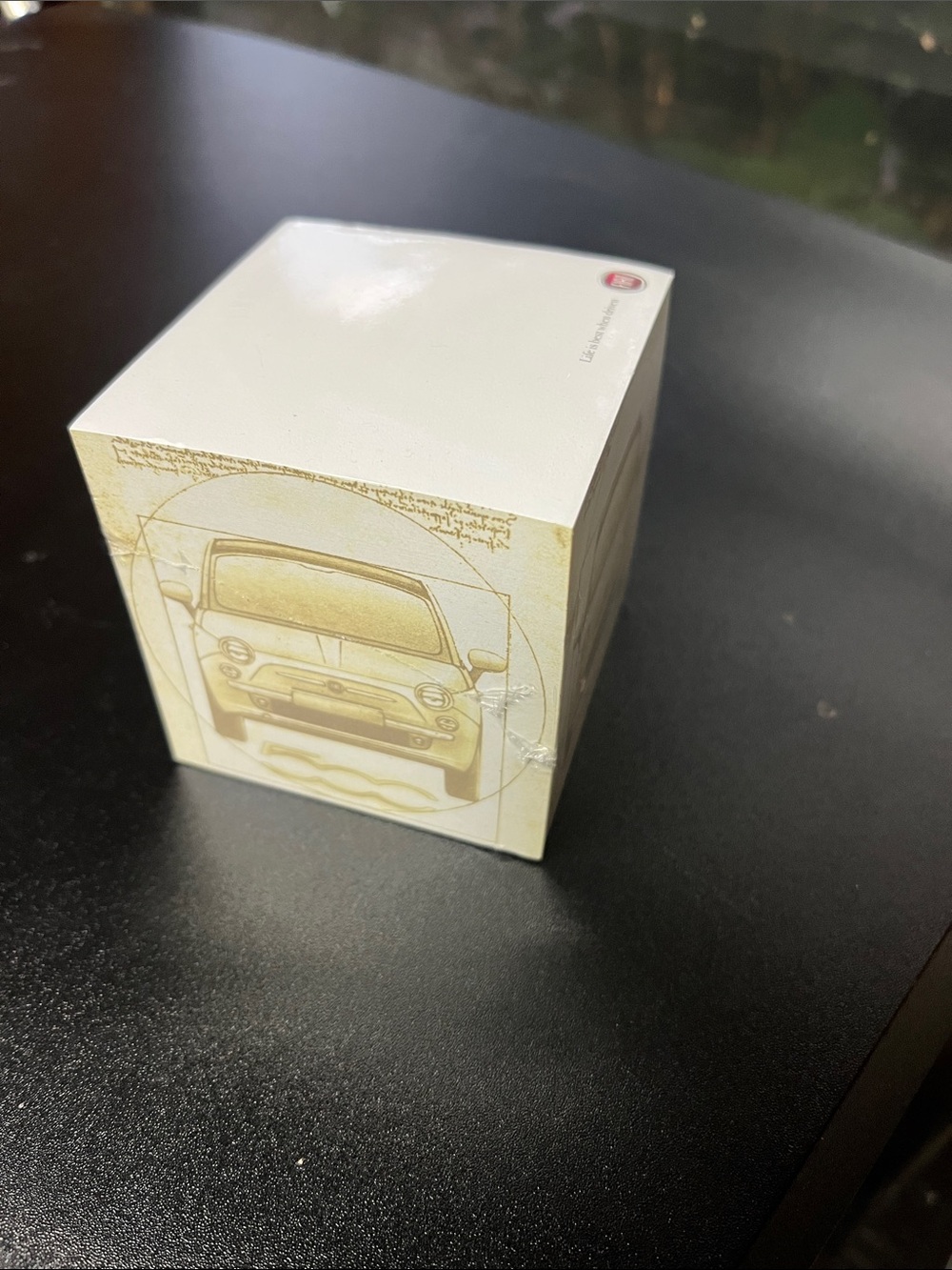 Fiat 500 cube notepad